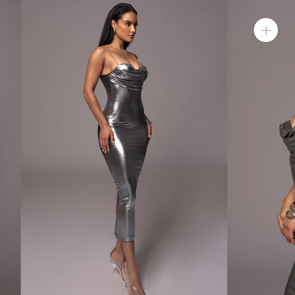 Viral Jlux Label Midi Dress